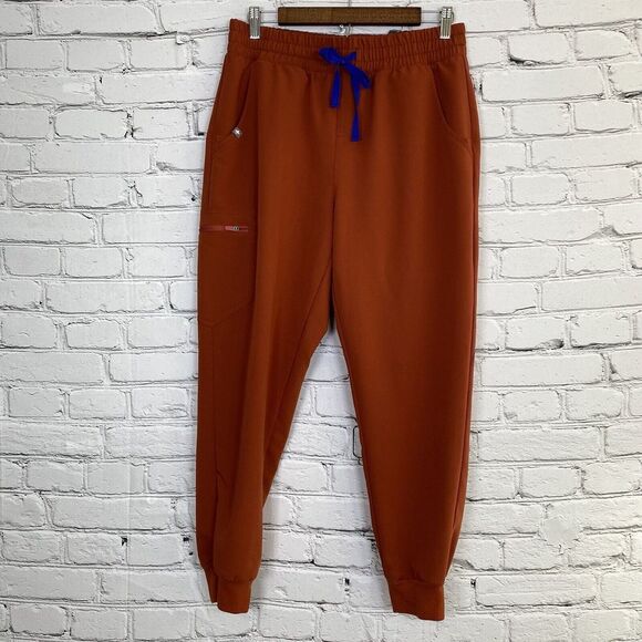 Figs Pants - FIGS Technical Collection Scrub Zamora Joggers Limited Edition Auburn Blue M/P